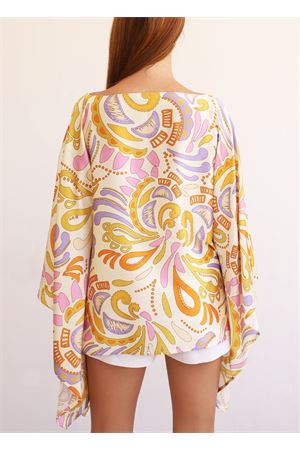 Multicolor silk tunic Capri Chic | CASACCASETAGIALLO